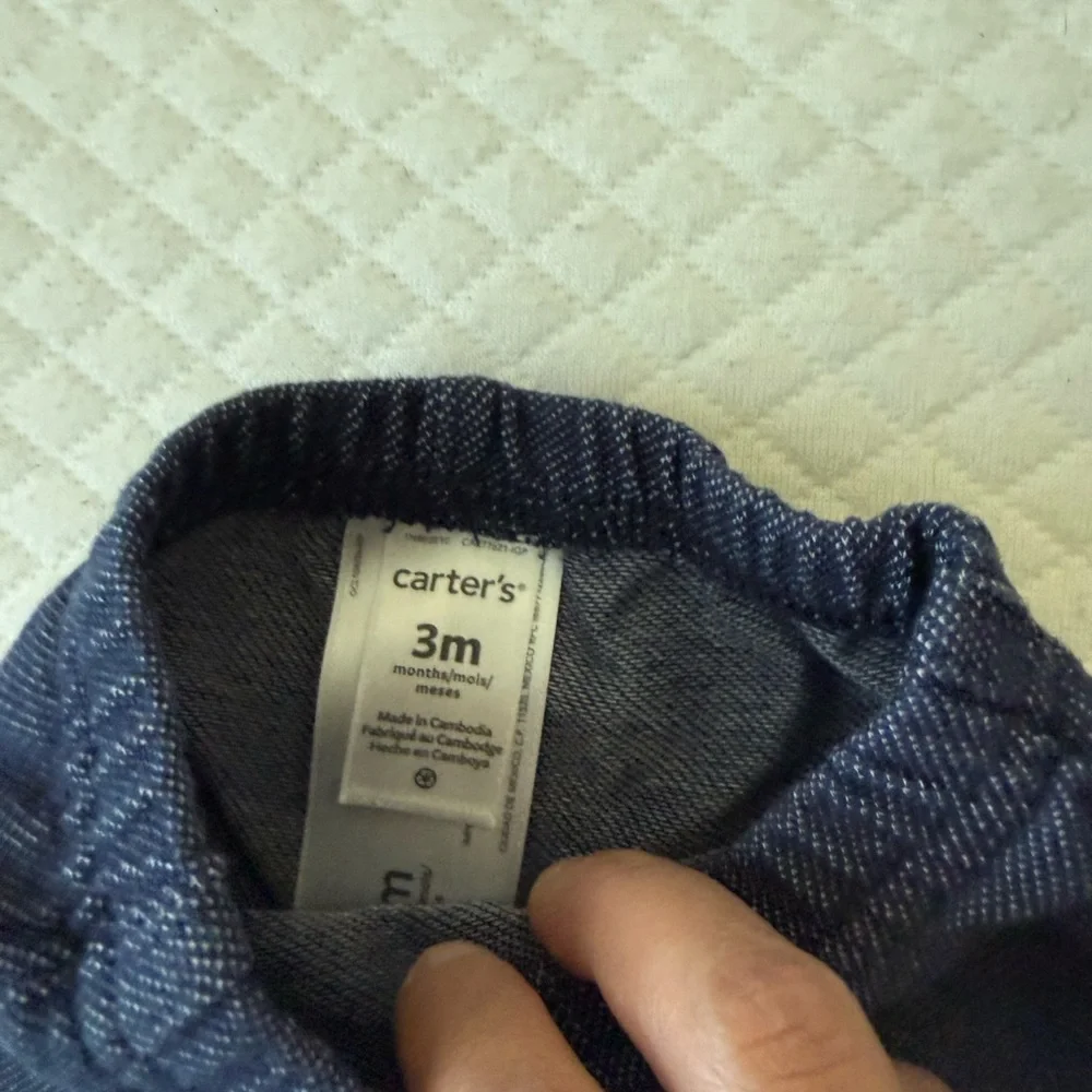 Great Condition! Carter’s Baby Denim Blue Jeans, 3 Months